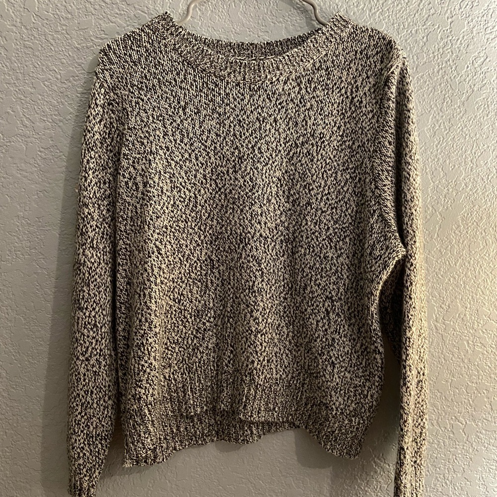 heathered sweater